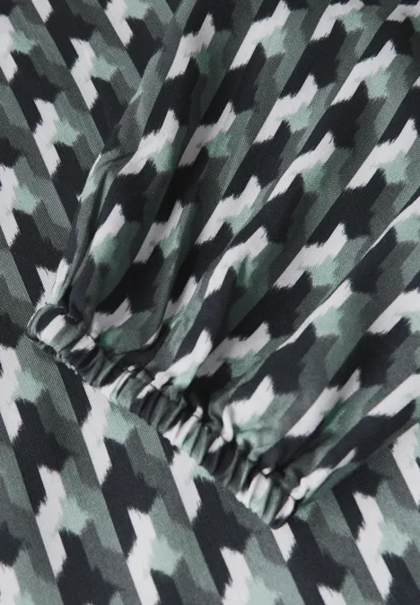 Bluse mit grafischem Print active khaki