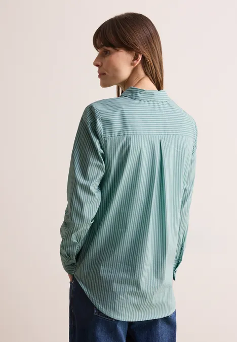 Chemisier à rayures petrol green