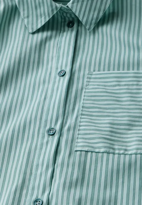 Chemisier à rayures petrol green