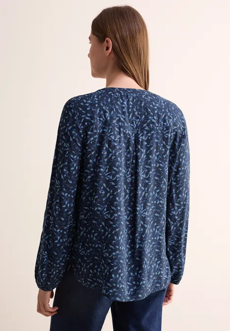 Bedruckte Tunika-Bluse universal blue