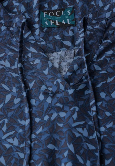 Bedruckte Tunika-Bluse universal blue