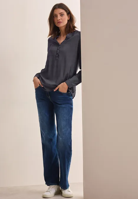 Gestreifte Bluse universal blue