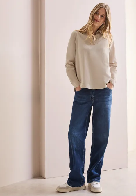 Cordbluse light hazel beige