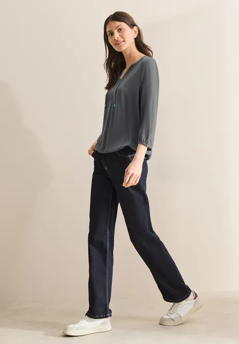 Tunika in Unifarbe graphite light grey