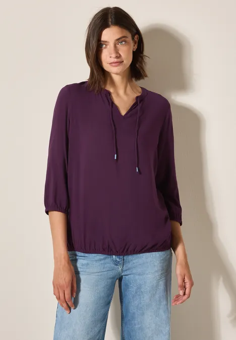 Tunika in Unifarbe deep berry