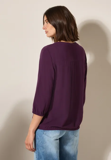 Tunika in Unifarbe deep berry