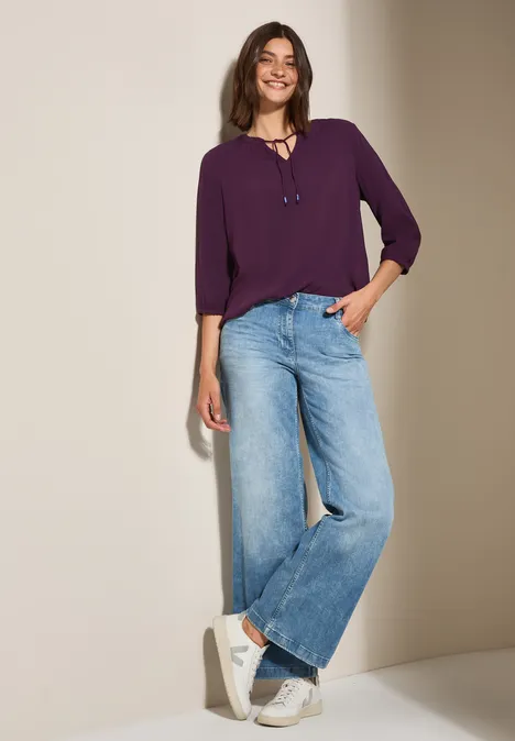 Tunika in Unifarbe deep berry