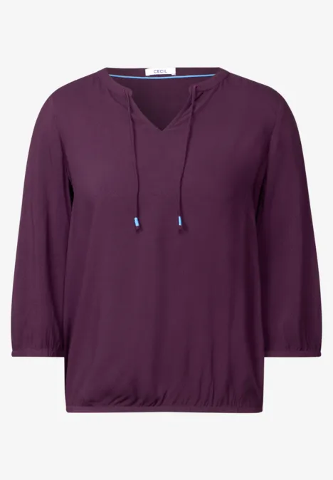 Tunika in Unifarbe deep berry