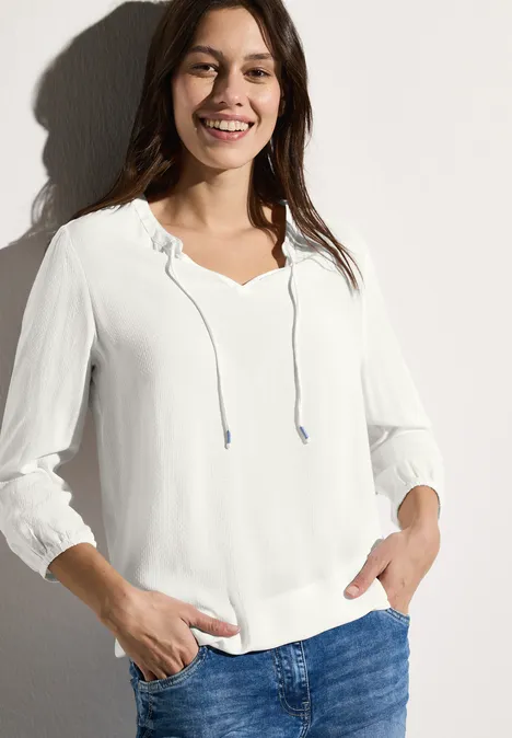 Tunika in Unifarbe vanilla white