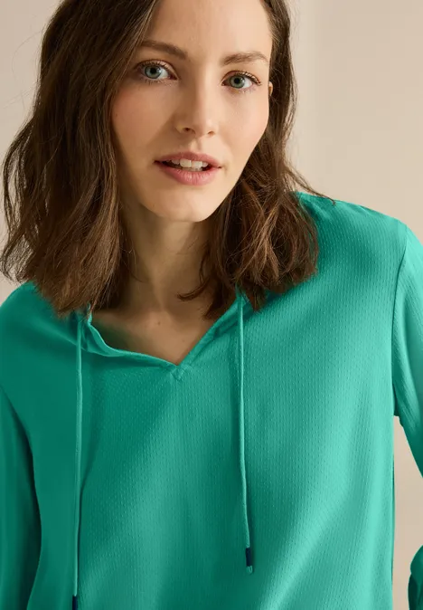Tunika in Unifarbe agave green