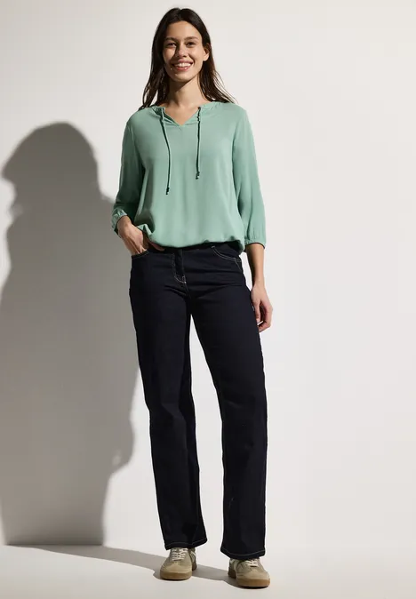 Tunika in Unifarbe matcha green