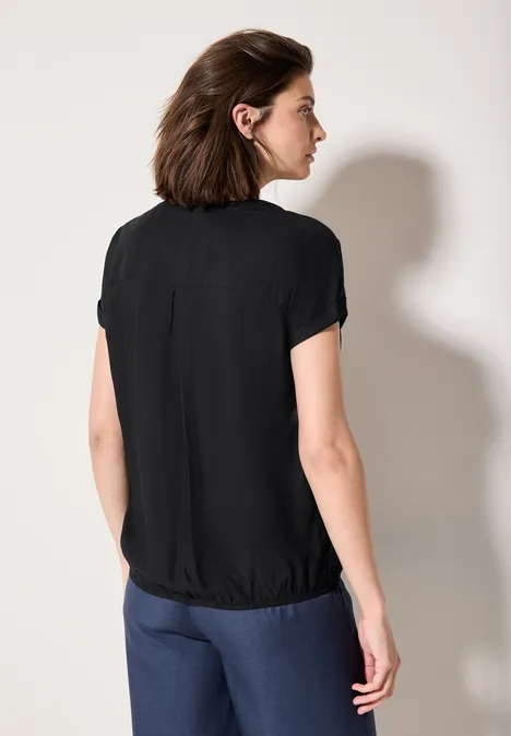 Bluse in Unifarbe Black