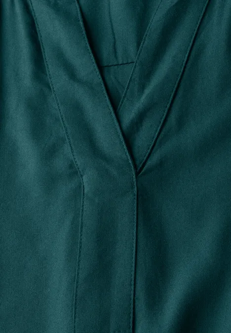 Bluse in Unifarbe green lagoon