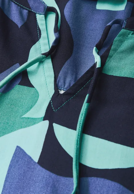 Bedruckte Tunika sea green