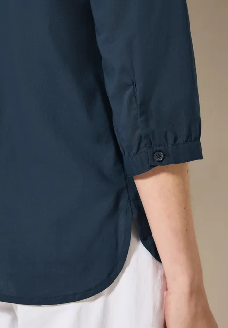 Leichte Tunika dark petrol blue