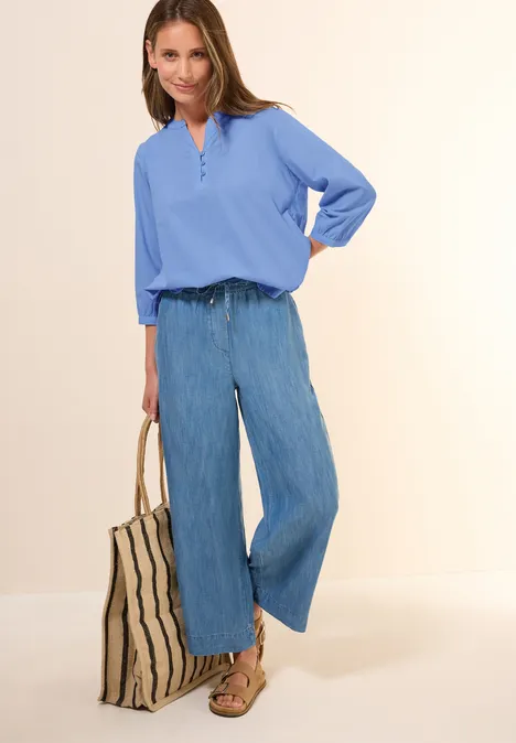 Leichte Tunika aster blue