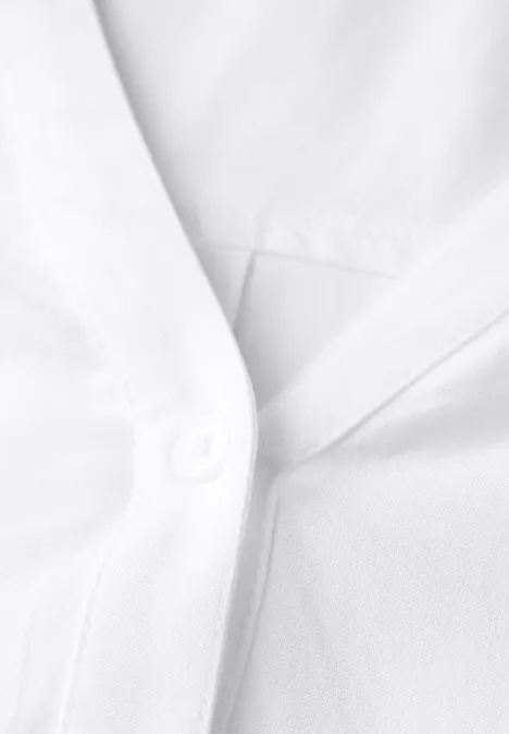 Bluse in Unifarbe White