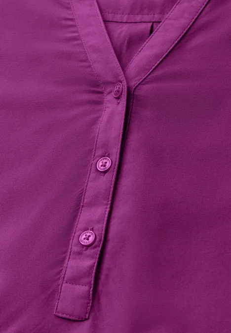 Bluse in Unifarbe anemone pink
