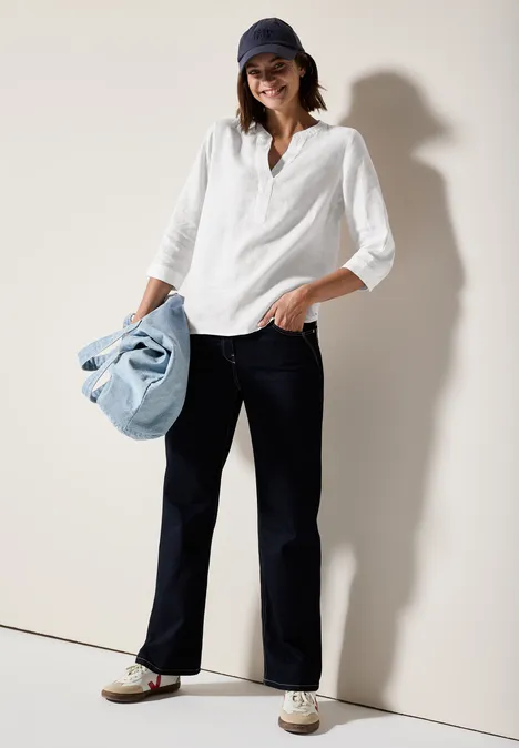 Leinenbluse White