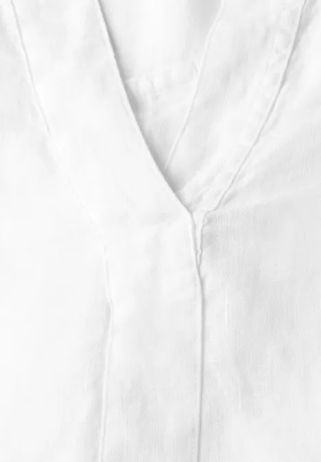 Leinenbluse White