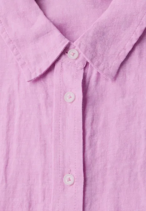 Chambray Leinenbluse chambray light magenta