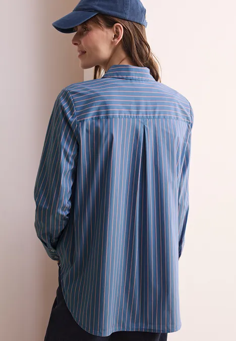 Gestreifte Bluse mid blouse blue