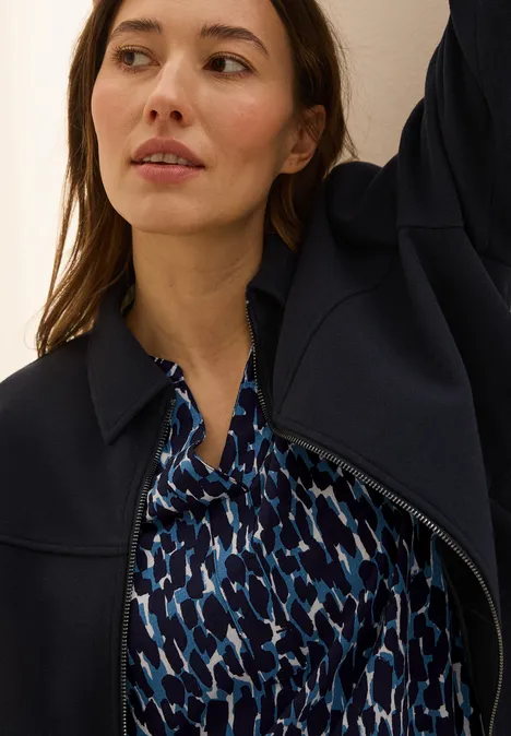 Bedruckte Bluse universal blue