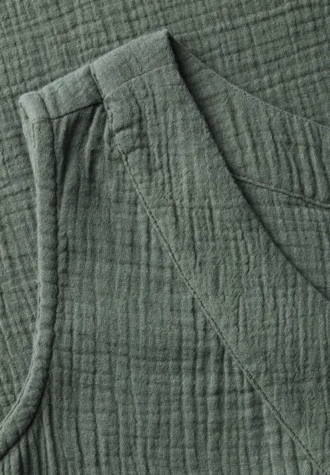 Musselin Blusentop balmy khaki