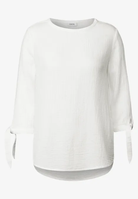 Mousseline blouse vanilla white