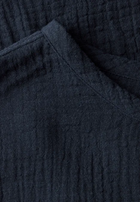 Musselin Bluse universal blue