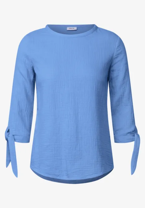 Mousseline blouse aster blue