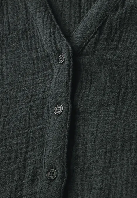 Musselin Bluse slate khaki