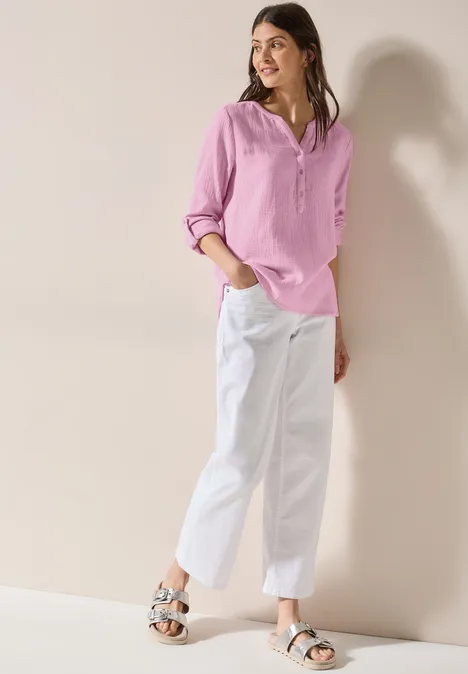 Musselin Bluse cherry blossom pink