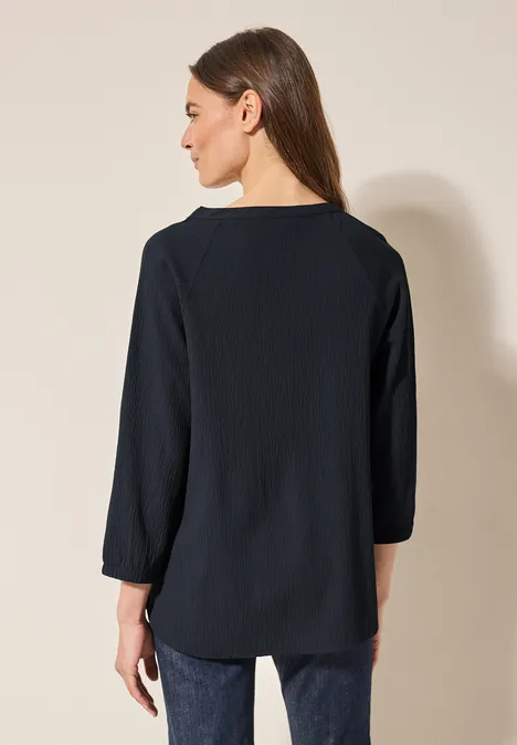 Strukturbluse universal blue