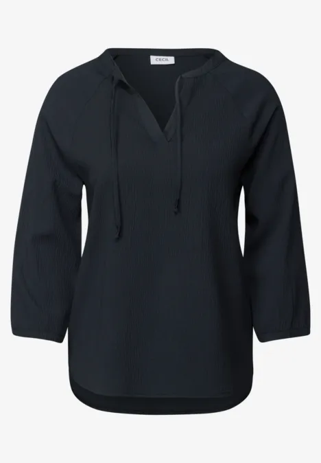 Strukturbluse universal blue