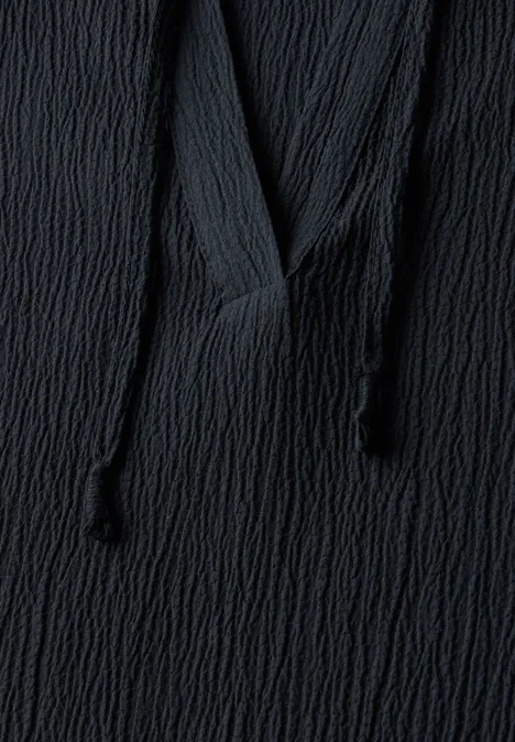 Strukturbluse universal blue