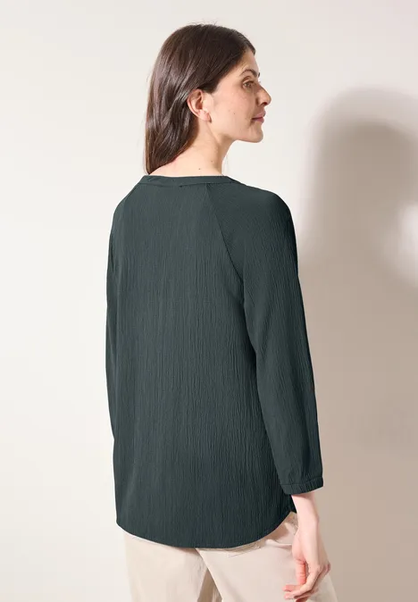 Strukturbluse slate khaki