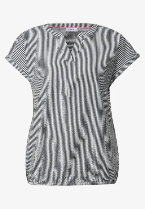 Seersucker Bluse universal blue