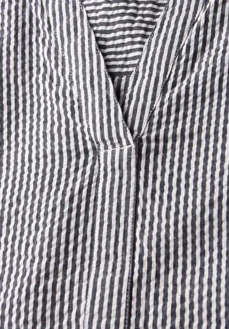 Seersucker Bluse universal blue
