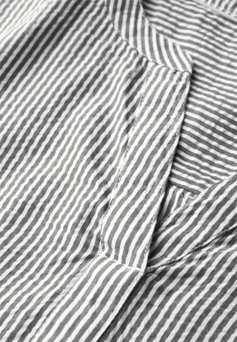 Seersucker Bluse balmy khaki