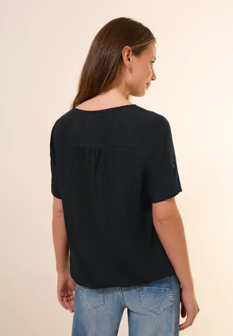 Tunika in Unifarbe Black