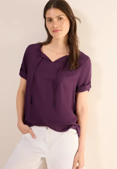 Tunika in Unifarbe deep berry