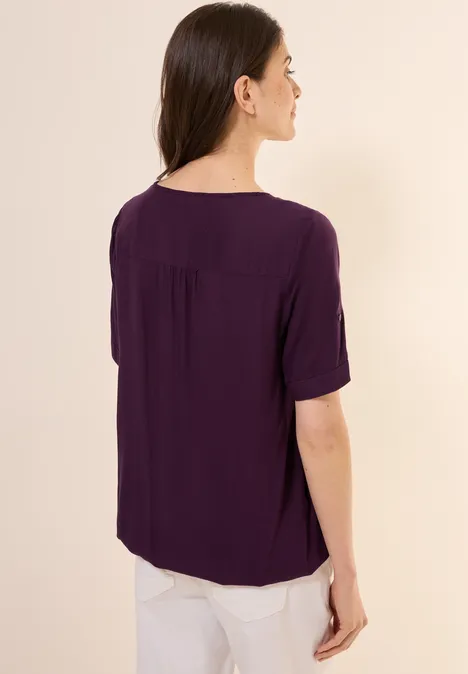 Tunika in Unifarbe deep berry