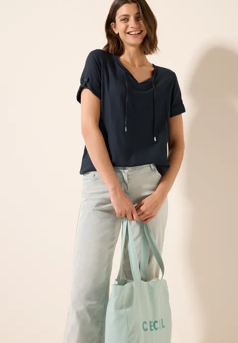 Tunika in Unifarbe universal blue