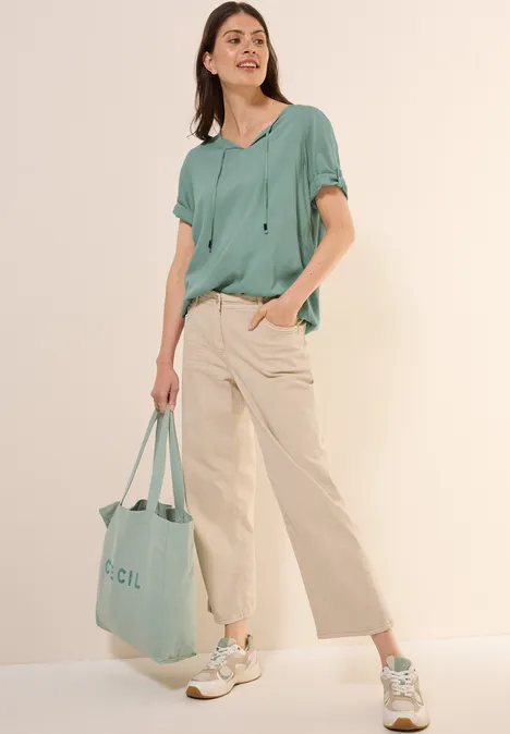 Tunika in Unifarbe matcha green