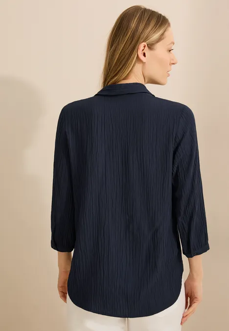 Seersucker Bluse universal blue