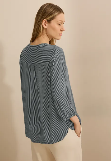 Gestreifte Bluse slate khaki
