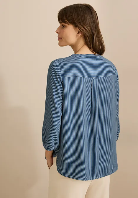 Bluzka w paski mid blouse blue