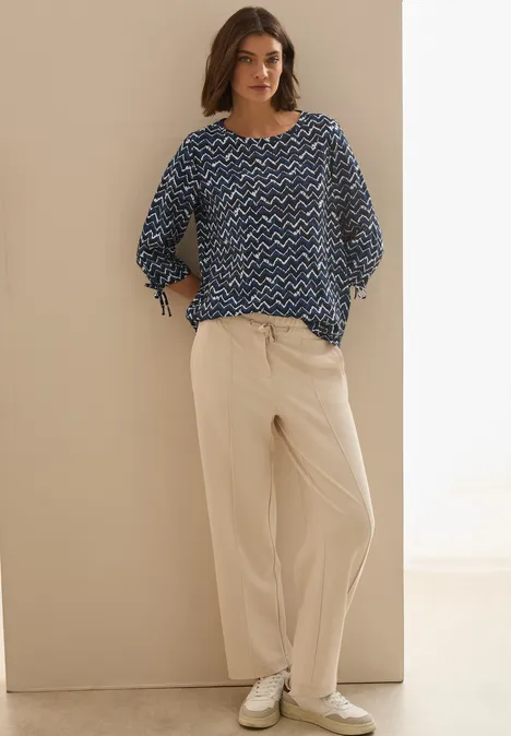 Bedruckte Bluse universal blue