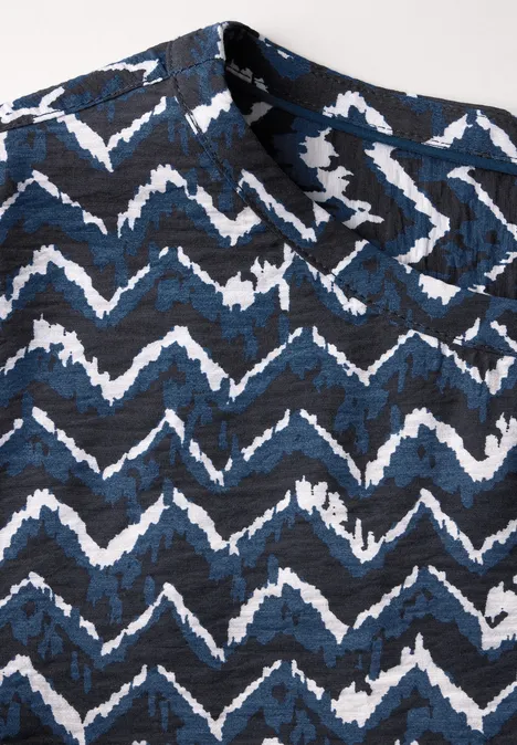 Bedruckte Bluse universal blue